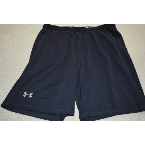 Under Armour Gym Shorts Workout Mens Size 3XL With Pockets Performance Blue - Picture 1 of 5